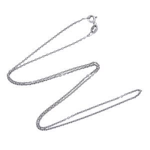 Vintage Italy Sterling Silver 925 Cable Chain Necklace 18”